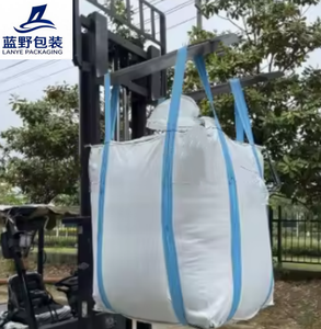 Sac Jumbo Fibc en Gros 1 Tonne, Grand Sac Conteneur à Panneau en U, Qualité Alimentaire, Fond Plat, 2000 Pièces Acceptables - Product Image 1