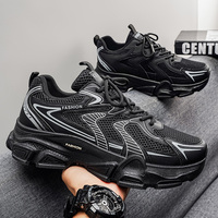 MT626 Nouvelles Chaussures de Sport Décontractées pour Hommes, Respirantes en Maille, Style Rétro Polyvalent, à Semelle Épaisse et Rehaussante pour la Course et la Marche