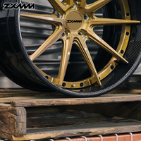 Jantes en alliage de luxe personnalisées en fibre de carbone forgée ZXMM 5x114.3 5x130 5x139.7 jantes 15-26 pouces pour roues de voiture BMW Rolls-Royce mercedes