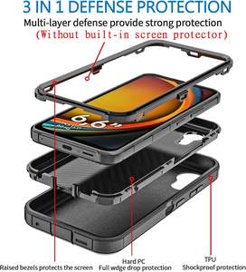 Heavy Duty <span class=keywords><strong>3</strong></span> en 1 TPU PC Combo Couverture Complète Defender Téléphone Couverture Arrière pour <span class=keywords><strong>Samsung</strong></span> <span class=keywords><strong>Galaxy</strong></span> <span class=keywords><strong>X</strong></span> Couverture 7 Cas - Product Image 4