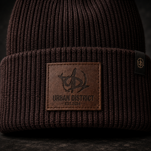 Custom Made Tweed Knit Beanie OEM Embroidery Silicone Label High Quality Unisex Warm Wholesale Supplier Winter Hat - Product Image 4