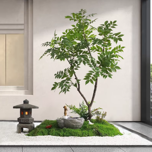 ต้นไม้พลาสติกประดิษฐ์ ทนทานต่อรังสียูวี เป็นมิตรกับสิ่งแวดล้อม เหมาะสำหรับตกแต่งภายในอาคาร ใช้ตกแต่งโรงแรม ห้องน้ำชา หรือในงานวันเกิด - Product Image 5