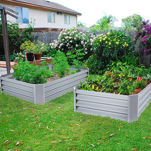 2025 8inches Tall New Iron Raised Garden Bed Planter Steel <b>Large</b> Vegetable Flower for Vegetables Planting - Product Image 2