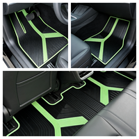 Tapis de sol de voiture en caoutchouc latex résistant toutes saisons, sans odeur, ensemble de tapis de voiture sur mesure pour Tesla Model Y