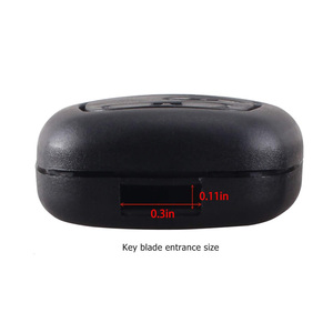 Boîtier de télécommande à <span class=keywords><strong>2</strong></span> <span class=keywords><strong>boutons</strong></span> compatible avec Peugeot 107 207 407 206 306 406 806 et pour Citroën C1 C21 <span class=keywords><strong>C3</strong></span> C4 C5 - Product Image 5