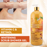 Paraben-vrije fruitzuur whitening gel met aloë vera hydraterende douchegel voor alle huidtypen