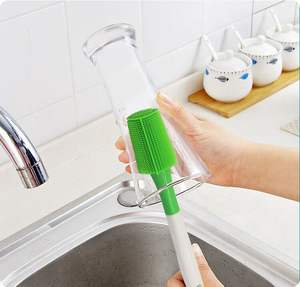 Cepillo de Limpieza para Botellas de Agua con Mango Largo y Suave, No Tóxico, Herramienta para Lavar Vasos y Botellas de Vidrio - Product Image 3