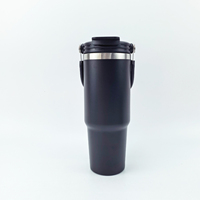 Gobelet de voyage isotherme personnalisé en acier inoxydable 20oz/30oz avec paille pour le sport