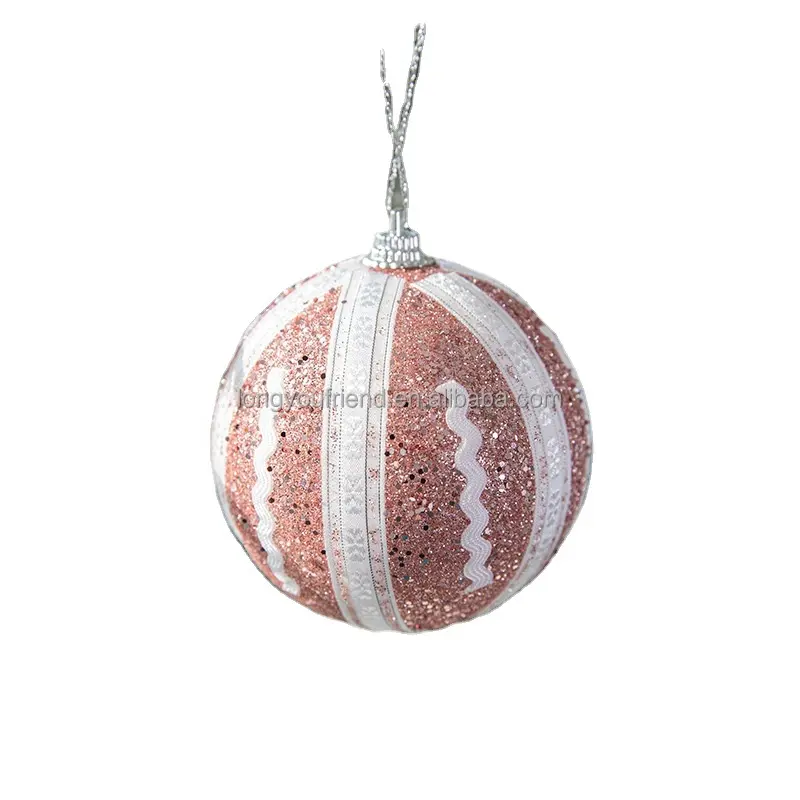 Persediaan dekorasi Natal bola gantung warna-warni bola dekorasi liburan bola bunga dekorasi pernikahan