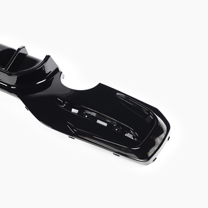 Diffusore Posteriore Nero Lucido in ABS Stile MP M Sport con Doppia Uscita Singola per <span class=keywords><strong>BMW</strong></span> <span class=keywords><strong>F20</strong></span> <span class=keywords><strong>2015</strong></span>-2018 - Product Image 2