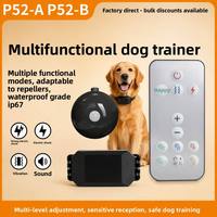 Collier anti-aboiement intelligent rechargeable en plastique étanche IP67 avec 4 modes, télécommande 300 m de portée pour toutes les races
