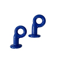 Anneau de nez en forme d'œil Helisheng, crochet d'angle, accessoires de chaîne de liaison, personnalisable, en matériau 40Cr, avec revêtement plastique par pulvérisation