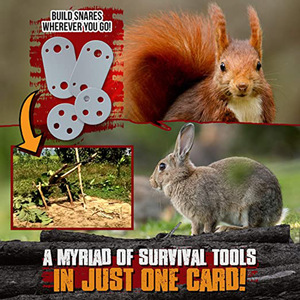 Carte à hameçons 30 en 1 en acier inoxydable, outil de survie, équipement de pêche en plein air, équipement de chasse, couleur grise, longueur de lame de 14 pouces - Product Image 2