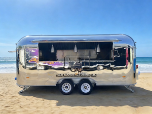 Remorque de camion-restaurant commerciale ACB en acier inoxydable et aluminium avec friteuse intégrée, cuisinière et chauffage intégré, isolée - Product Image 5