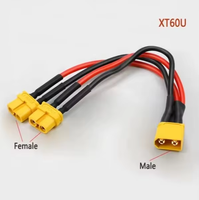 Câble de stockage d'énergie extérieur XT30 XT60 XT90, connecteur électrique réglable pour batterie au lithium, de femelle à mâle