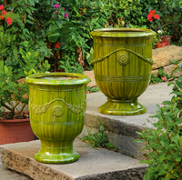 Pots de fleurs de grand diamètre adaptés à la plantation d'arbres Extra-large Jardins extérieurs Cours Villas Arbres d'argent Pot de fleurs de jardin