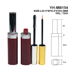 หลอดเครื่องสำอางแบบใช้ได้สองแบบและขวดพลาสติกพร้อมฝาโลหะ วัสดุ ABS/PETG นิ่ม บรรจุภัณฑ์เครื่องสำอางแบบกำหนดเองสำหรับมาสคาร่าและอายไลเนอร์ - Product Image 2