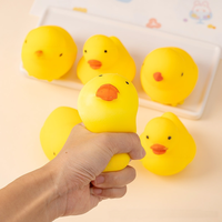 Jouet anti-stress en forme de canard jaune, en EVA, à presser, pour le bain, unisexe, à partir de 3 ans