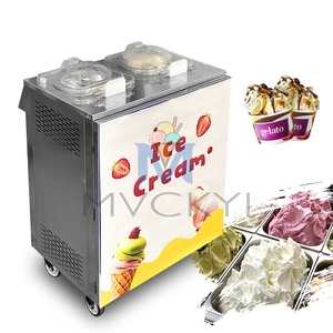 Mvckyi 48L/h xi lanh đôi dọc Ice Cream Maker cargipiani soop Gelato cứng ý Ice Cream máy hàng loạt tủ đông - Product Image 1