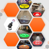 Abordable extérieur étanche ip67 halloween noël led mariage laser rotatif gobo projecteur logo personnalisé enseignes publicitaires
