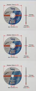 Disque de coupe 125 mm – Disque à tronçonner pour métaux ferreux – Outil abrasif – Meilleures ventes - Product Image 4