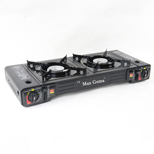 Portable Double Brûleur Cuisinière À Gaz Camping En Plein Air Butane Cuisinière <span class=keywords><strong>Barbecue</strong></span> Gaz Camping Cuisinière Accessoire - Product Image 3
