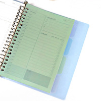 Dota — séparateur d'anneau de classeur A5 B5 PP, 4 onglets, couleur bonbon, feuilles amples pour Notebook, Scrapbook Journal anneaux, Pages, planificateur insérer