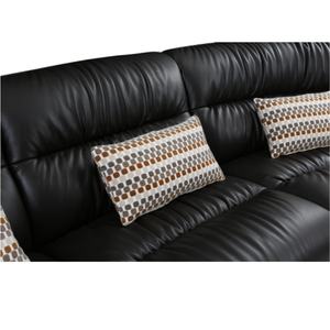 Новый модный современный диван Честерфилд из натуральной черной кожи, комфортный, с обивкой, для квартиры, виллы, офиса, отдыха - Product Image 4