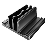 LOGO personnalisé 4 en 1 support vertical pour ordinateur portable support de station d'accueil pour ordinateur portable de bureau pour MacBook fentes support pour ordinateur portable en plastique