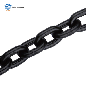 Chaîne de fixation G80 avec crochets à œillets aux deux extrémités, chaîne de transport <span class=keywords><strong>en</strong></span> acier au carbone noirci, robuste, pour sécurisation des charges - Product Image 5