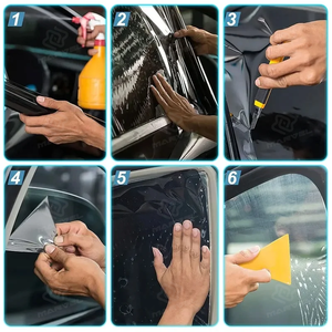 <span class=keywords><strong>Film</strong></span> de teinte de confidentialité de fenêtre de voiture <span class=keywords><strong>prédécoupé</strong></span> pour t-esla modèle S 2012-2021 feuilles d'autocollant automatique Films de protection UV solaires en céramique - Product Image 4