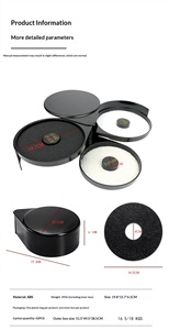 Plateau à sel et sucre noir en plastique à 3 niveaux, de qualité alimentaire, pour barman et usage domestique, idéal pour les accessoires de <span class=keywords><strong>bar</strong></span> - Product Image 6