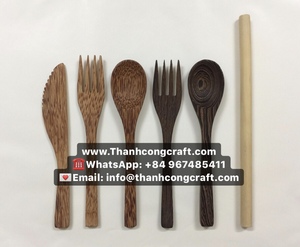 Cuenco de madera natural respetuoso con el medio ambiente, cuenco de cáscara de coco de alta calidad con logo impreso, hecho en Vietnam/bambú, gran oferta - Product Image 5