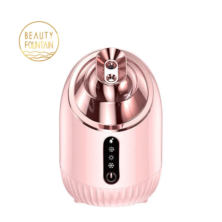 Portable Home Professional Mini Ionic Nano Facial Mist Spray Electric Warm Hot and Cold Face Steamer for Facial Deep Cleaning