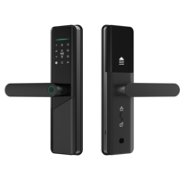 Anxia Cat Eye Carte vidéo à distance déverrouillée Home Connect Tuya Wifi App Fingerprint Gate Digital Smart Lock avec caméra