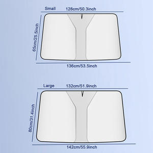 Wholesale For Use in Car Windshield <b>Shade</b> Cover Front <b>Window</b> Visor Foldable Curtains for Summer Cooling UV - Product Image 4