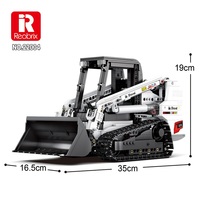 Reobrix 22004, Kit de Construcción de Minicargadora Inteligente de 35 cm, Ideal para Aulas STEM, Minoristas de Tecnología y Programas de Regalos Corporativos