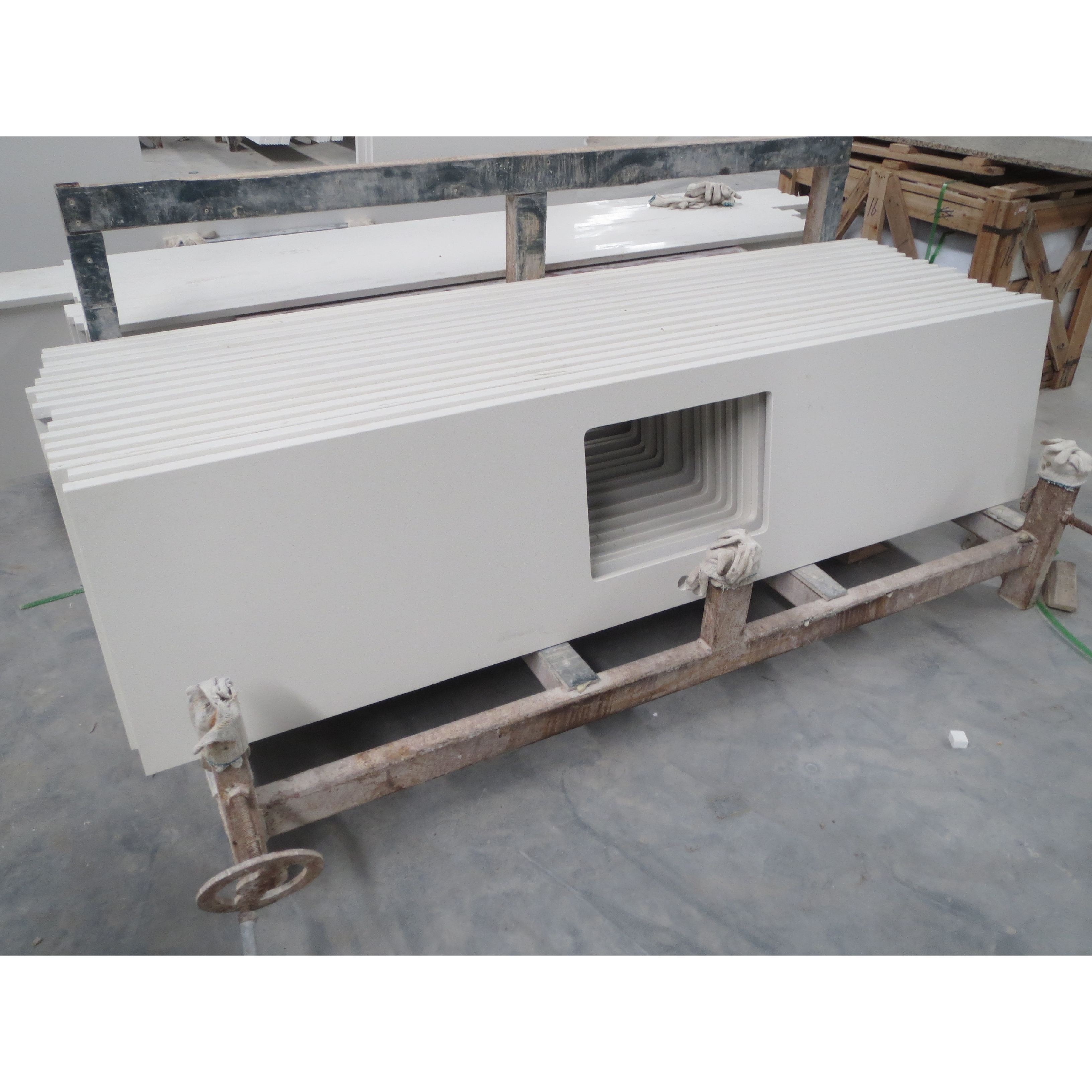 Newstar, искусственная кварцевая плита, кухонная столешница, чистый белый шкаф для ванной комнаты, раковина, кварцевая столешница