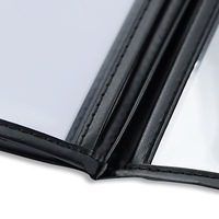 Porte-menus en cuir de luxe A4 pour sublimation, couvertures de menu de restaurant haut de gamme en cuir