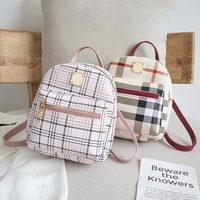 Mini sac à dos pour femmes, sac pour téléphone pour adolescentes, enfants, petit sac à dos multifonction, sac à dos à carreaux pour femmes, sac à dos d'école pour femmes