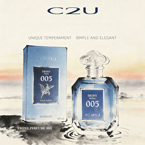 Perfume Original al por Mayor Eau de Parfum EbonyPerfume en Botella Azul, Fragancia Fresca de Oud en Spray de 50 ml para Hombre y Mujer - Product Image 4