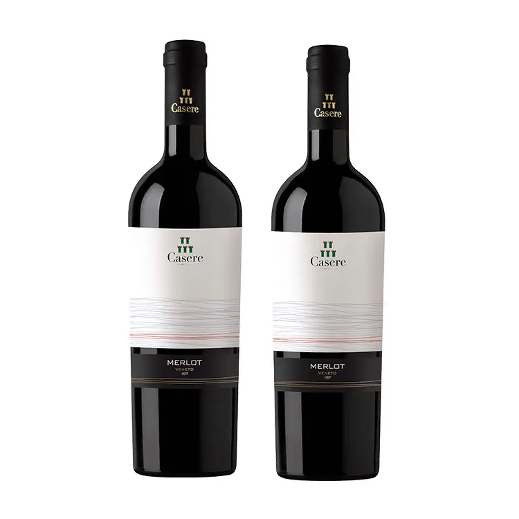 Vin de Table 12.5% alcool, marque italienne, vin rouge sec, bouteille de vin rouge, italien