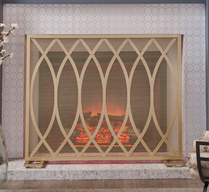 Malla Metálica Dorada Resistente a la Intemperie para Exteriores, Rejilla Metálica para Chimenea Resistente a la Corrosión <span class=keywords><strong>y</strong></span> a la Salinidad, para Villas en la Orilla del Mar - Product Image 3