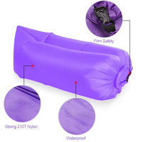 Sofá Cama Hinchable MingChan Impermeable para Exteriores, Accesorios para Camping, Senderismo, Pesca, Viajes y Playa, Tumbona de Aire Económica