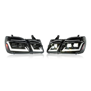 For LX470 Car <b>Lights</b> Blue 12V Headlight <b>Projector</b> With Daytime Running <b>Light</b> Automotive Accessories 12v LED Headlights for LX470 - Product Image 3