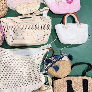 Sac de plage de luxe tissé à une épaule pour femme, style dumpling, emballage mixte, vente chaude en Thaïlande, fournisseur direct de seconde main - Product Image 3