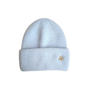 Gorros de Invierno de Alta Calidad Personalizados para Mujer, con Logotipo Metálico, Hechos con Hilo de Pelo de Conejo Angora Ecológico, Acrílico, Algodón, Cachemira y Lana - Product Image 5