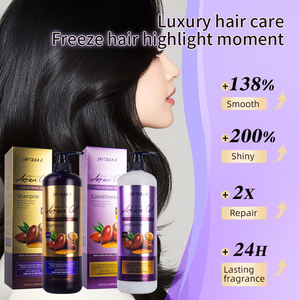 Cuidado del cabello Champu Y Acondicionador Hidratante Natural Reparación Sin sulfato Aceite <span class=keywords><strong>de</strong></span> argán Champú y acondicionador para el cabello Set - Product Image 2