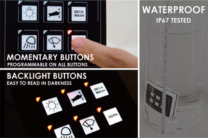 Dc <span class=keywords><strong>12V</strong></span> ứng dụng xe phổ 10p màng điều khiển LED ON-OFF nút màn hình cảm ứng 10 gang chuyển đổi bảng điều chỉnh với với đèn nền mô-đun LED - Product Image 3