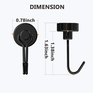 Móc Từ Không Có Đấm Treo Chìa Khóa Nhà Bếp Móc Nhiệm Vụ Nặng Nề Màu Đen Sắt Tường Treo Móc Cho Đồ Ăn Nhà Bếp, Công Cụ & Trang Trí Nội Thất - Product Image 3